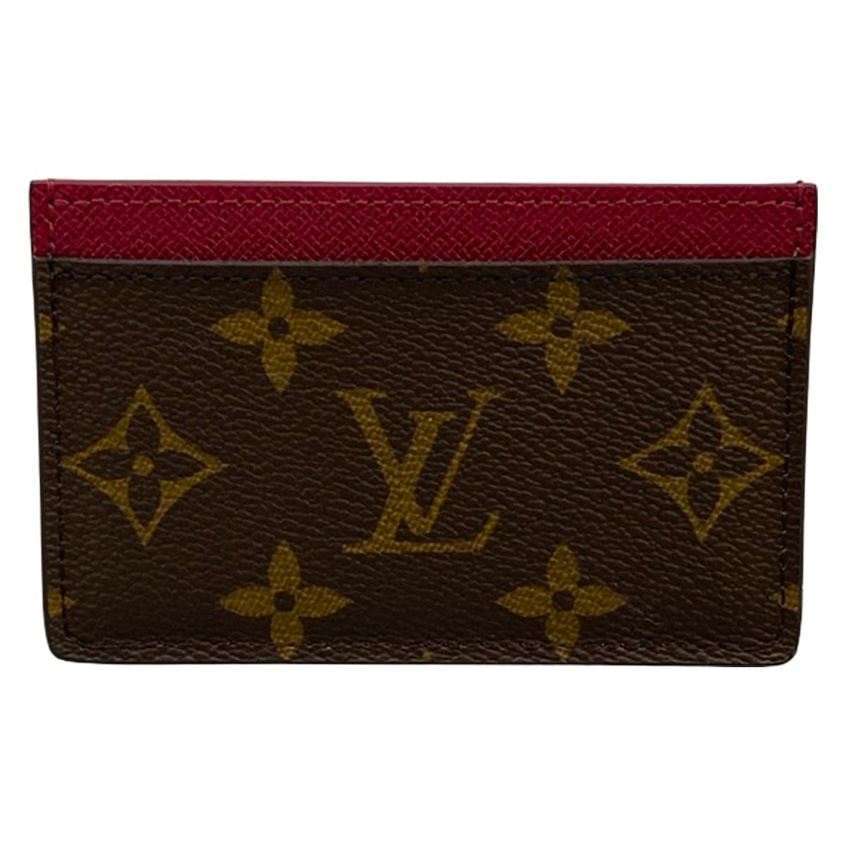 Louis Vuitton Card Case Monogram Holder Sample Fuchsia