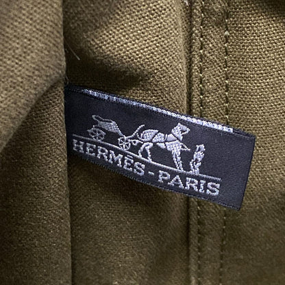 Hermes Tote Fourre Tout MM Khaki Da Navy — view 8