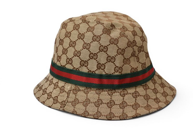 Gucci Hat GG Canvas Bucket Hat Beige FF Kp0 59 cm — view 4