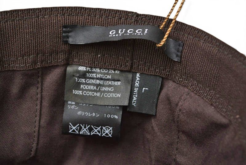 Gucci Hat GG Canvas Bucket Hat Beige FF Kp0 59 cm — view 5