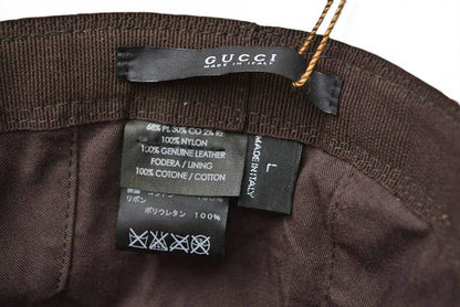 Gucci Hat GG Canvas Bucket Hat Beige FF Kp0 59 cm — view 5