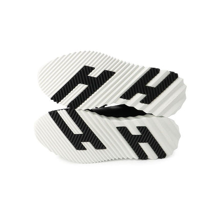 Hermes Sneakers Bouncing Leather Suede 37 Shoes Black White — view 4