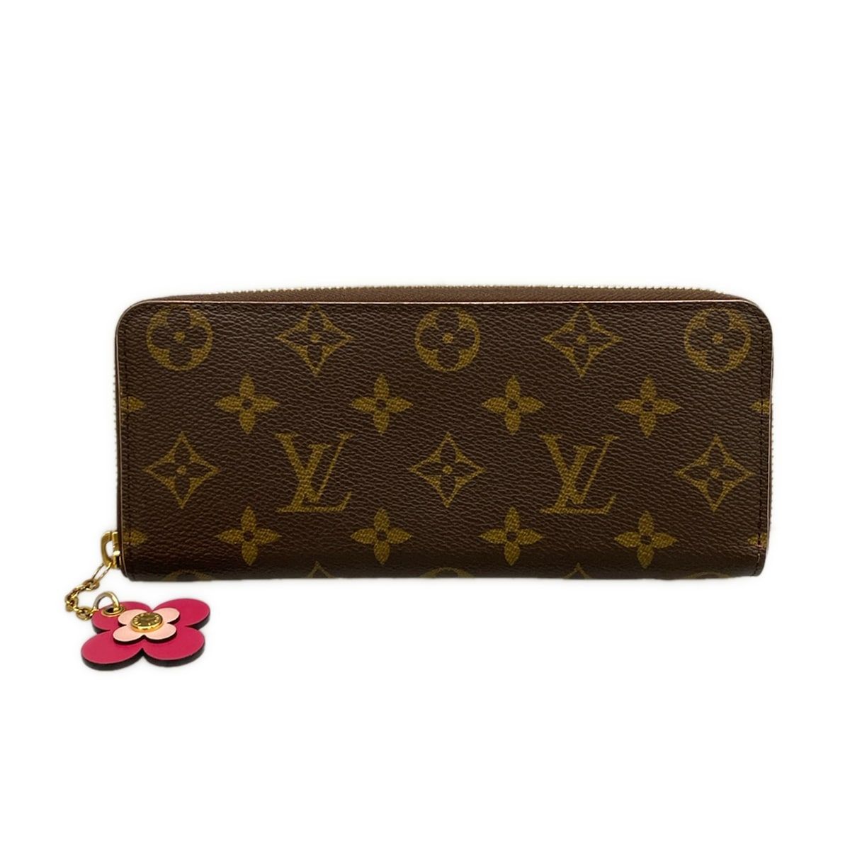 Louis Vuitton Wallet Blue Ming Flower Collection Portefeuille Clemence Hot Pink