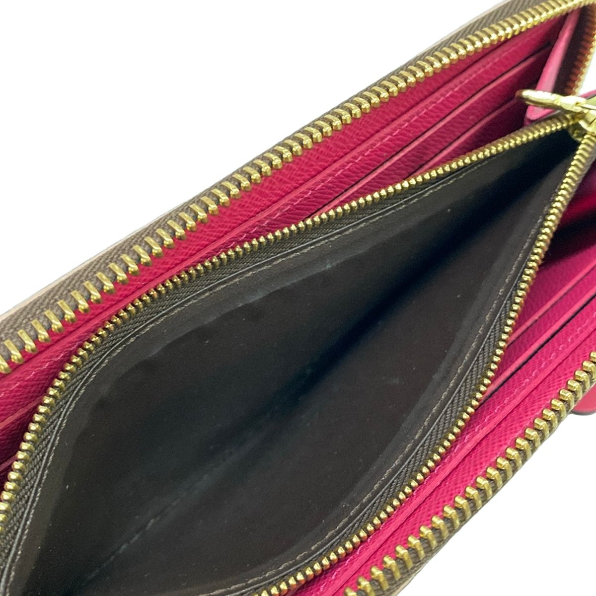 Louis Vuitton Wallet Blue Ming Flower Collection Portefeuille Clemence Hot Pink — view 4