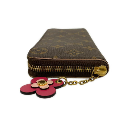 Louis Vuitton Wallet Blue Ming Flower Collection Portefeuille Clemence Hot Pink — view 9