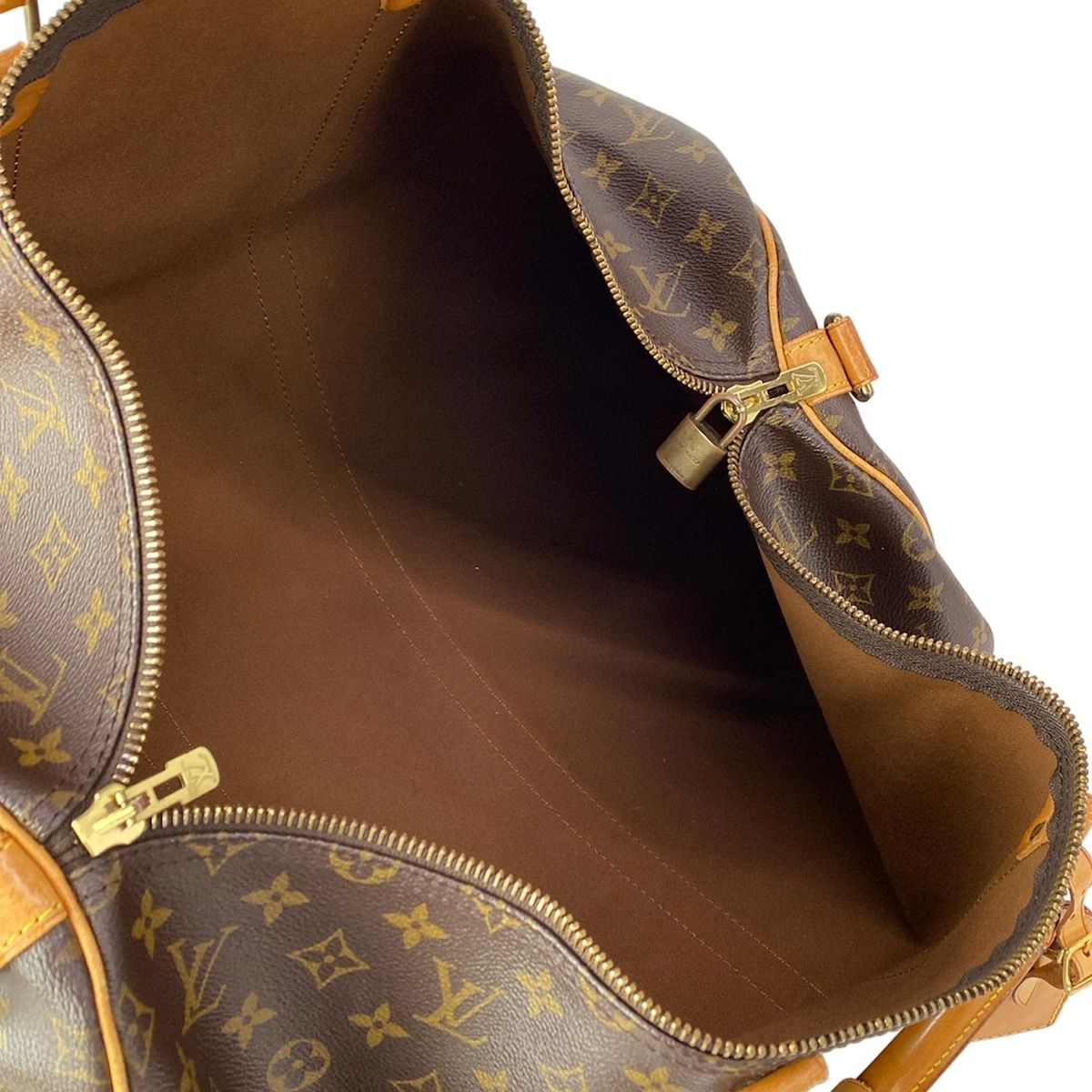 Louis Vuitton Boston Bag Monogram Keepall Bandouliere 55 — view 7