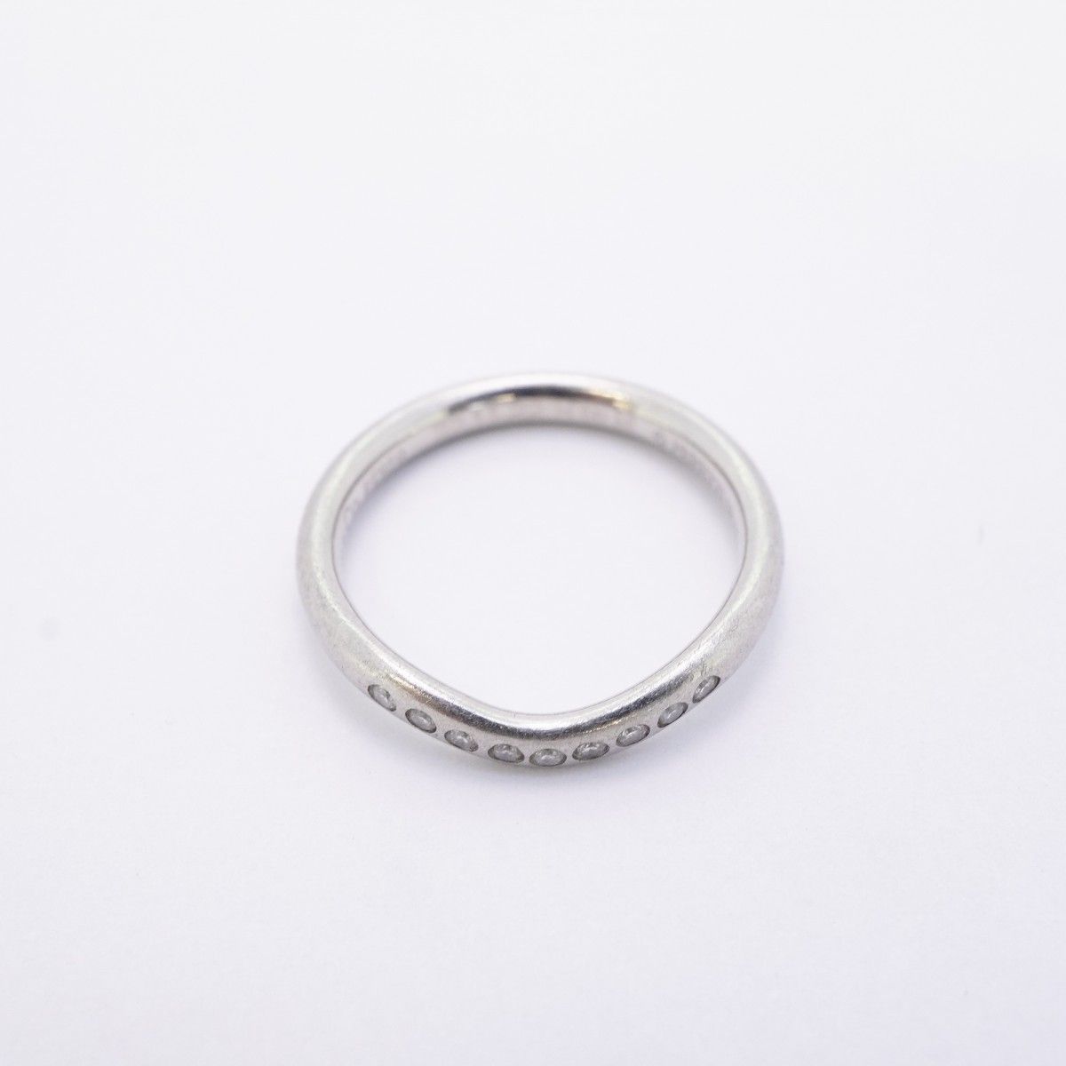Tiffany & Co Ring Cube Band Platinum Diamond — view 3