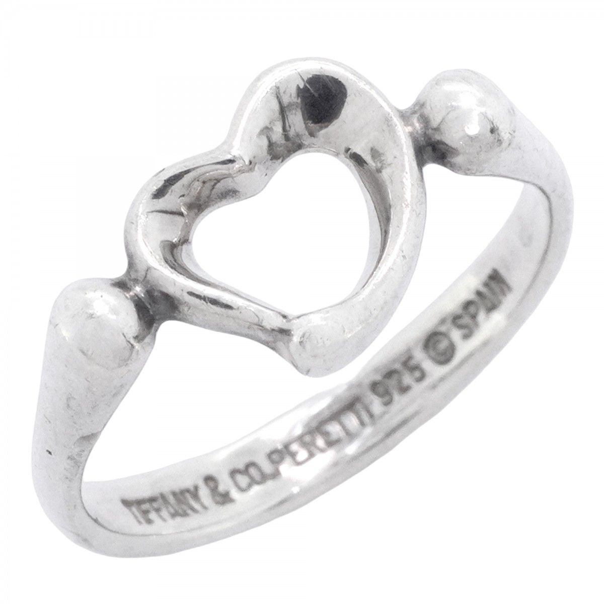 Tiffany & Co Ring Open Heart 925 Sterling Silver
