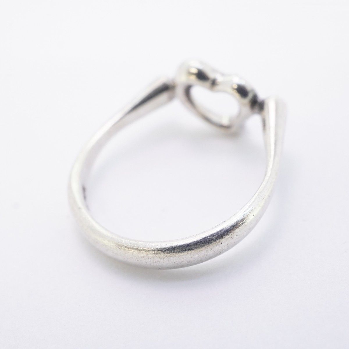 Tiffany & Co Ring Open Heart 925 Sterling Silver — view 7
