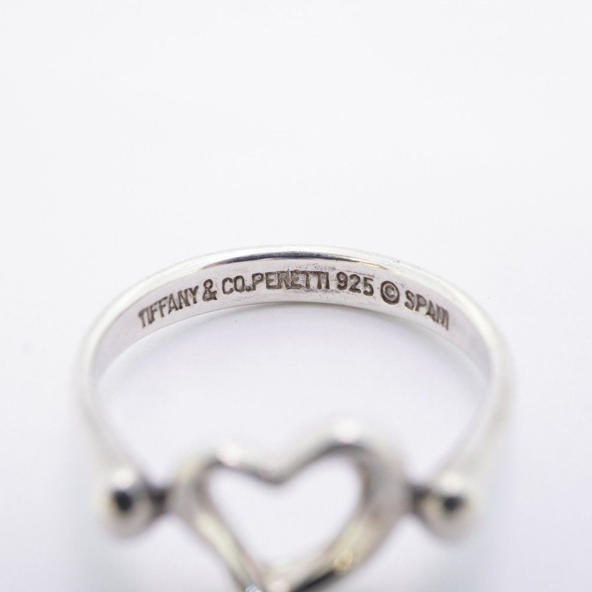 Tiffany & Co Ring Open Heart 925 Sterling Silver — view 4