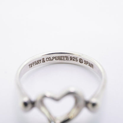 Tiffany & Co Ring Open Heart 925 Sterling Silver — view 4