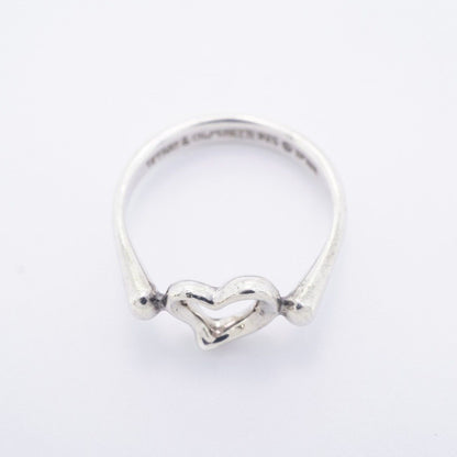 Tiffany & Co Ring Open Heart 925 Sterling Silver — view 3