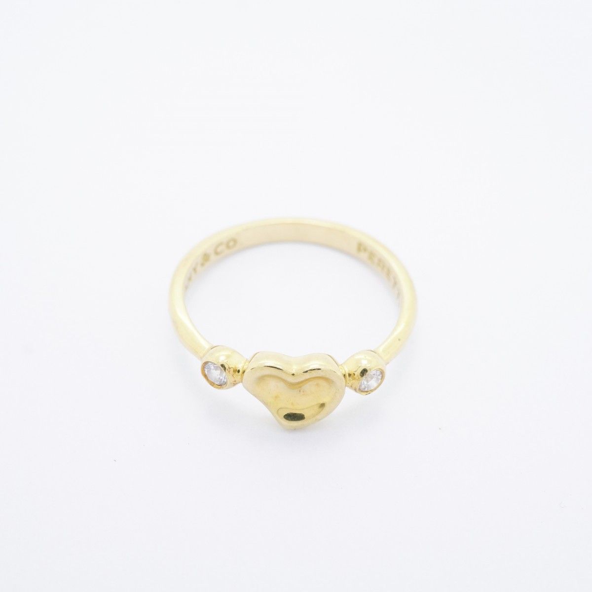 Tiffany & Co Ring Full Heart 18k Yellow Gold Diamond — view 3