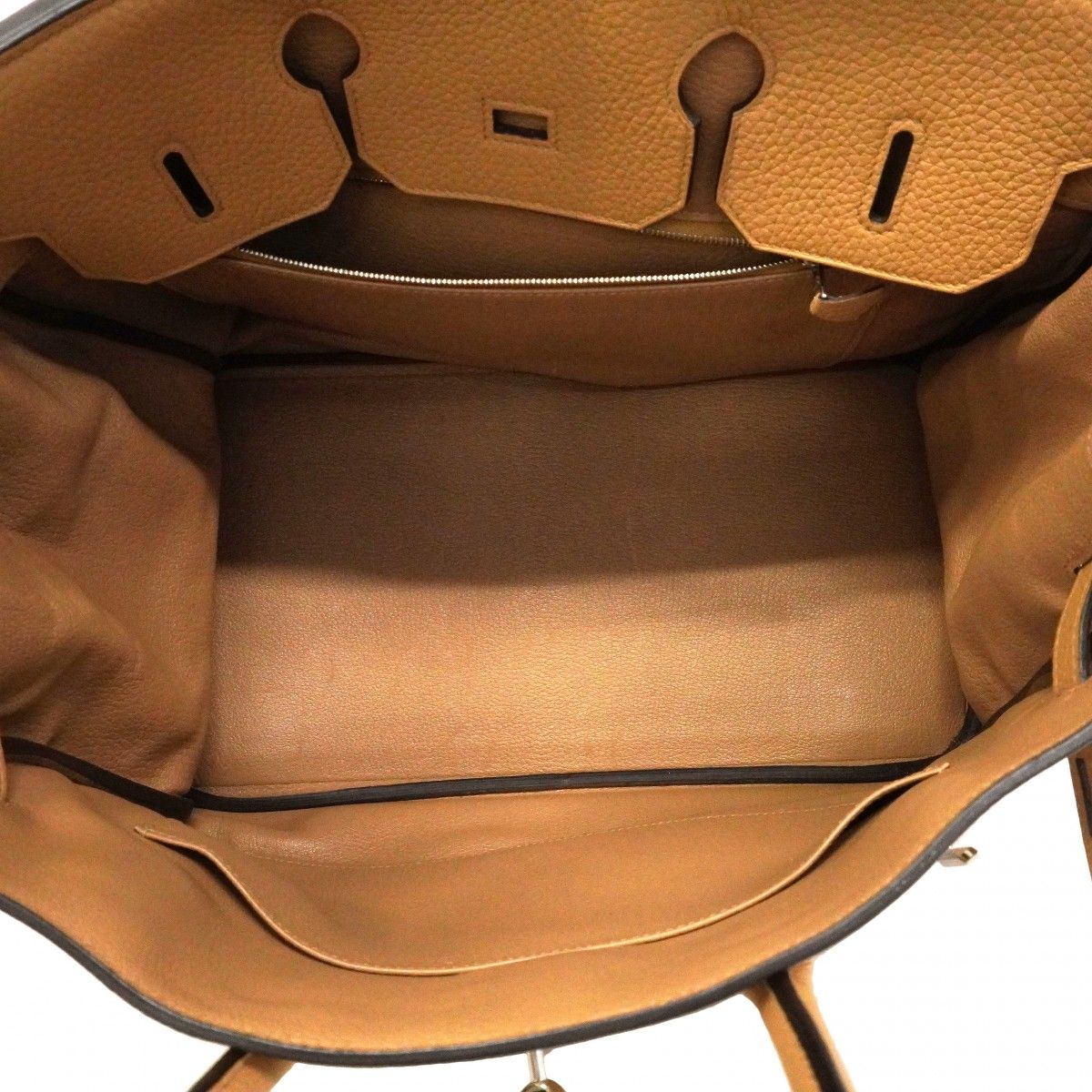 Hermes Handbag Birkin 35 Taurillon Clemence Chai Silver — view 4
