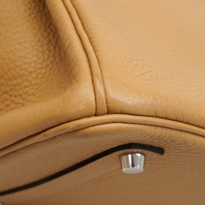 Hermes Handbag Birkin 35 Taurillon Clemence Chai Silver — view 6