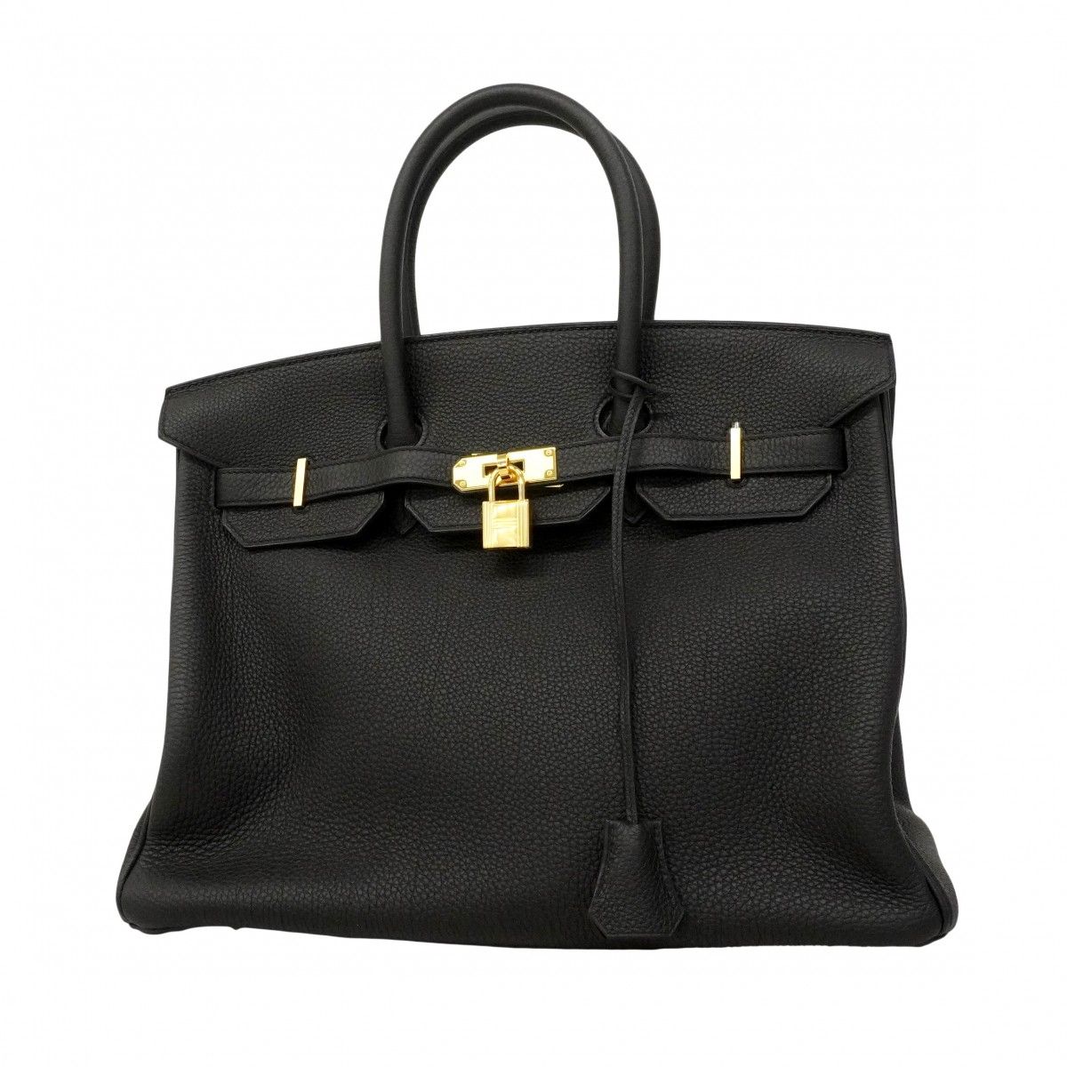 Hermes Handbag Birkin 35 Togo Black Gold