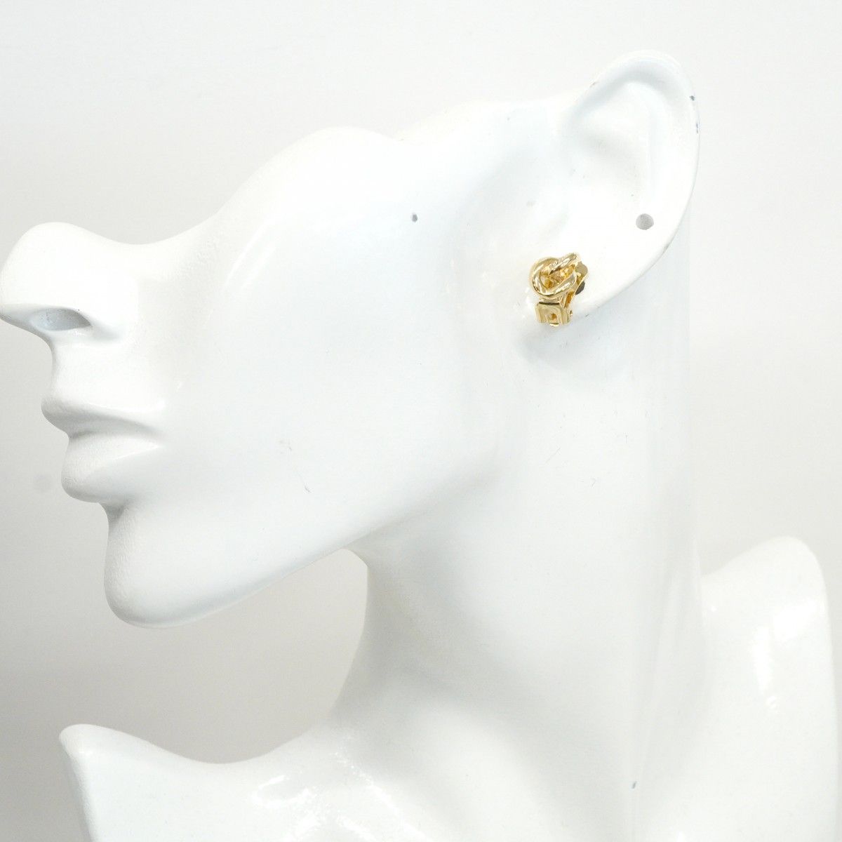 Dior Earrings Gold Plated Rhinestone — view 5