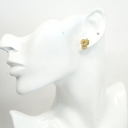 Dior Earrings Gold Plated Rhinestone — view 5