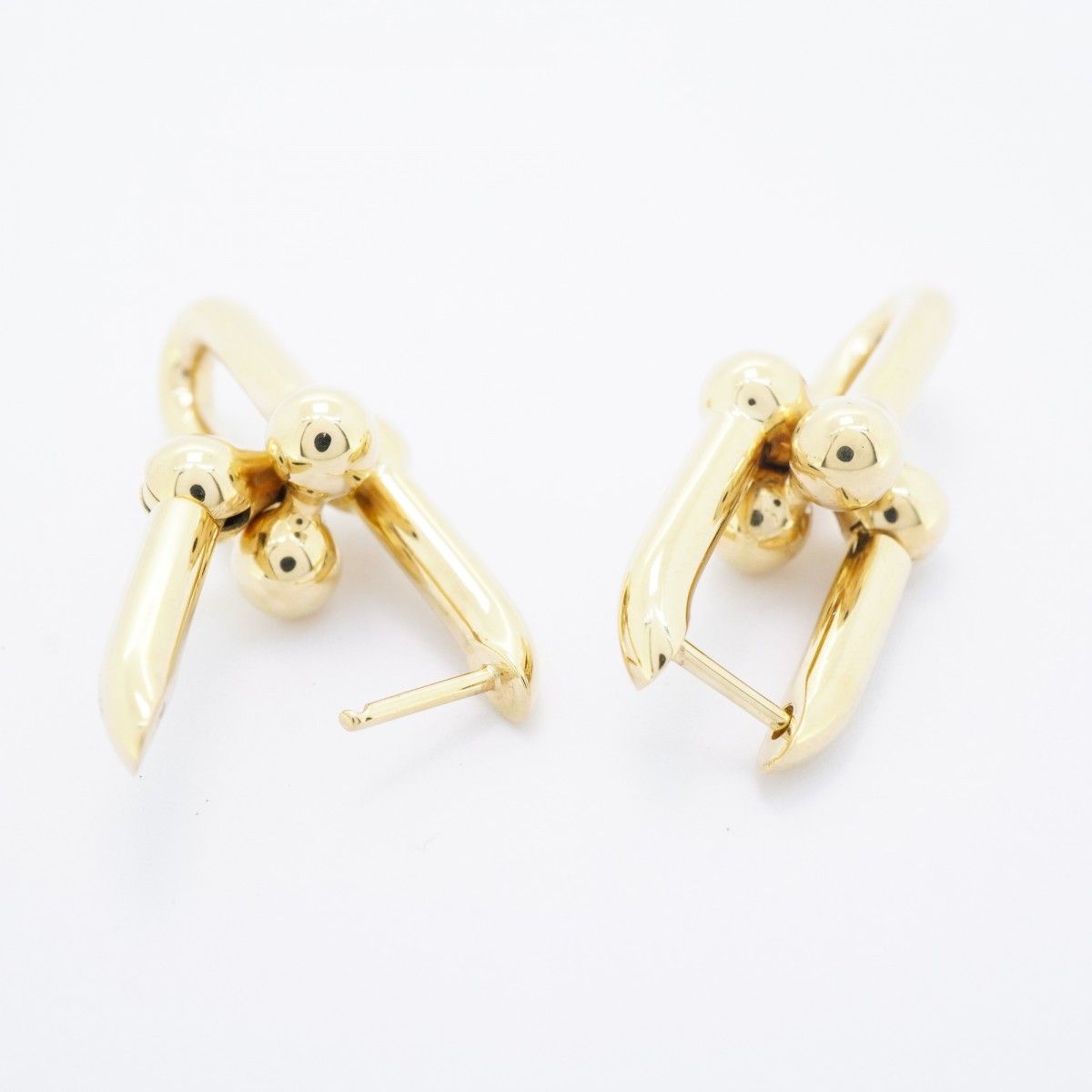 Tiffany & Co Earrings Midi Amlink 18k Yellow Gold — view 3