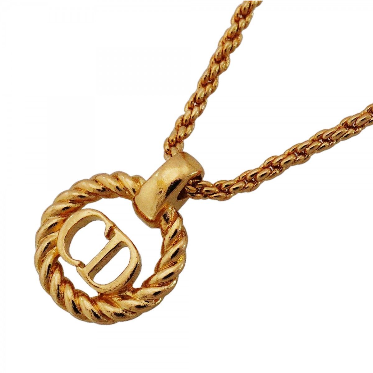 Dior Necklace CD Logo Gold Plated