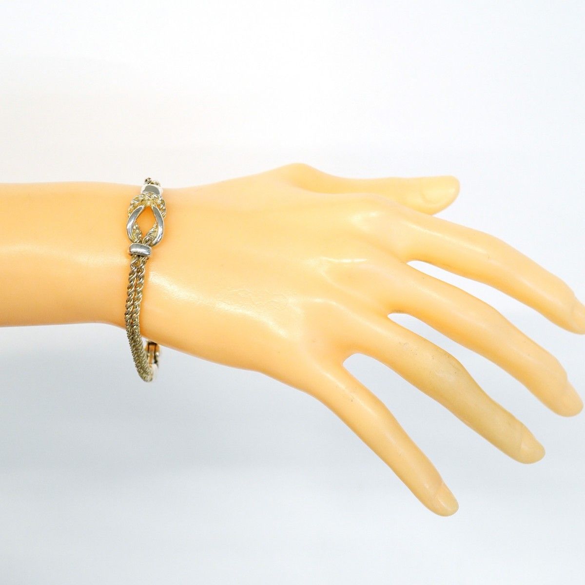 Tiffany & Co Bracelet Center Knot Double Rope 925 Sterling Silver — view 6