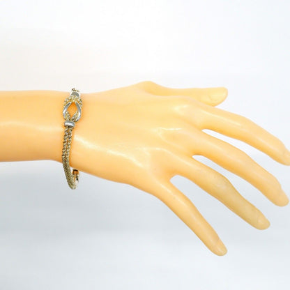 Tiffany & Co Bracelet Center Knot Double Rope 925 Sterling Silver — view 6