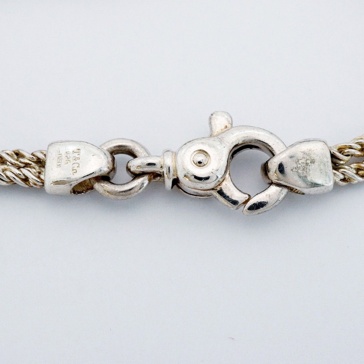 Tiffany & Co Bracelet Center Knot Double Rope 925 Sterling Silver — view 4