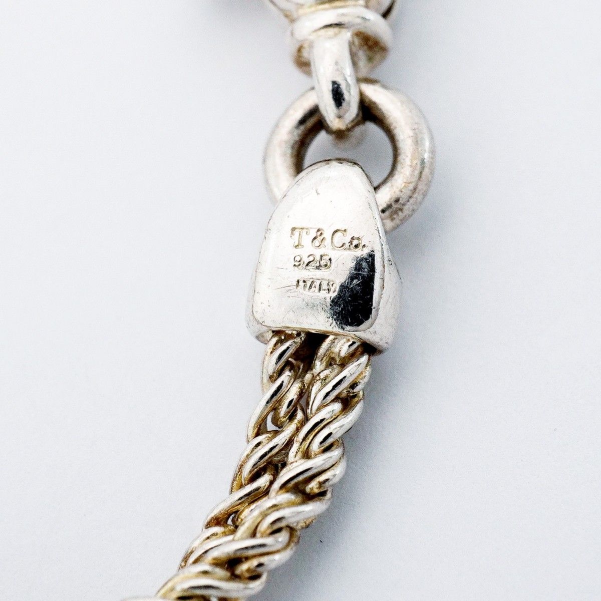 Tiffany & Co Bracelet Center Knot Double Rope 925 Sterling Silver — view 5