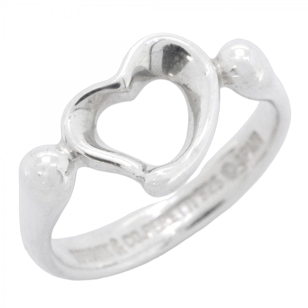 Tiffany & Co Ring Open Heart 925 Sterling Silver
