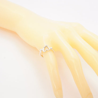 Tiffany & Co Ring Open Heart 925 Sterling Silver — view 7