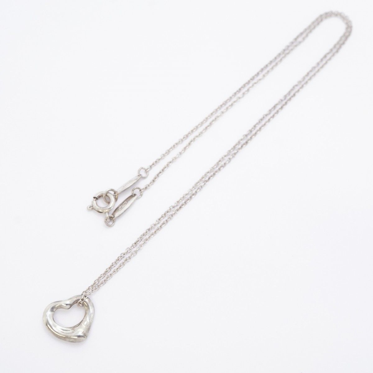 Tiffany & Co Necklace Open Heart 925 Sterling Silver — view 3