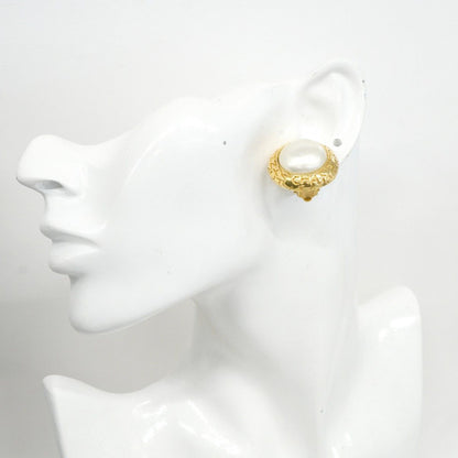 Chanel Earrings Vintage Logo Round — view 5