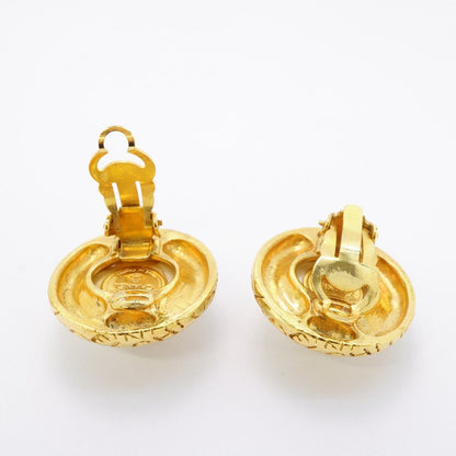Chanel Earrings Vintage Logo Round — view 3