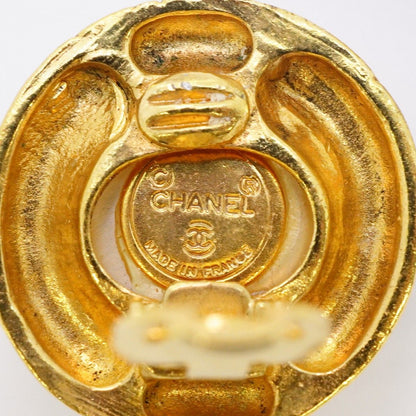 Chanel Earrings Vintage Logo Round — view 4