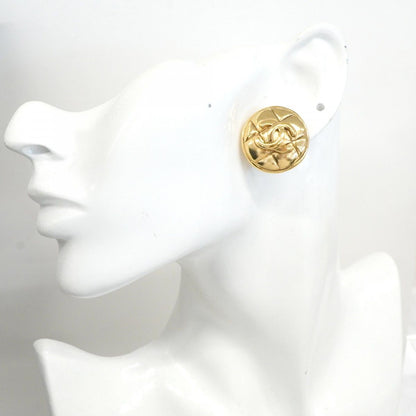Chanel Earrings Vintage CC Logo Quilted Round — view 5