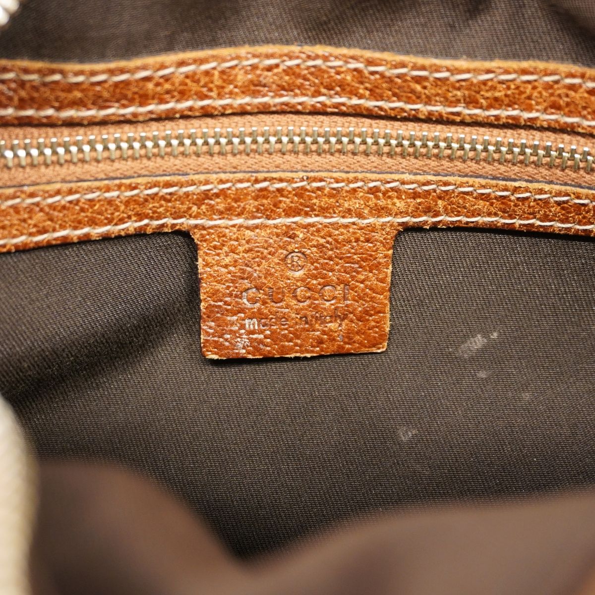 Gucci Handbag GG Canvas Bamboo Brown Gold — view 5