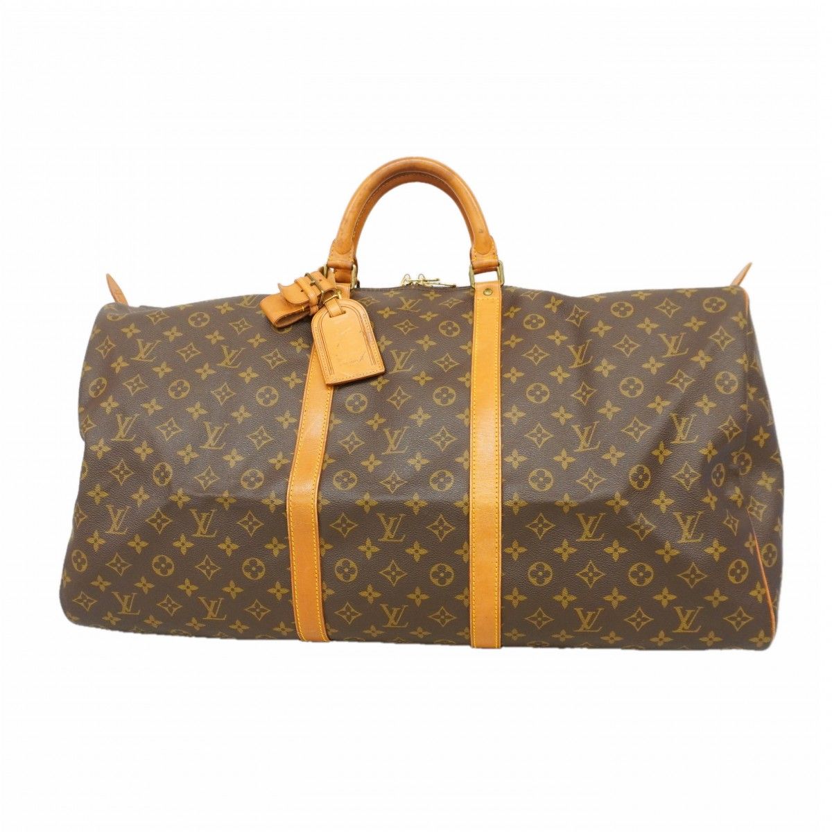 Louis Vuitton Boston Bag Monogram Keepall 60 Brown