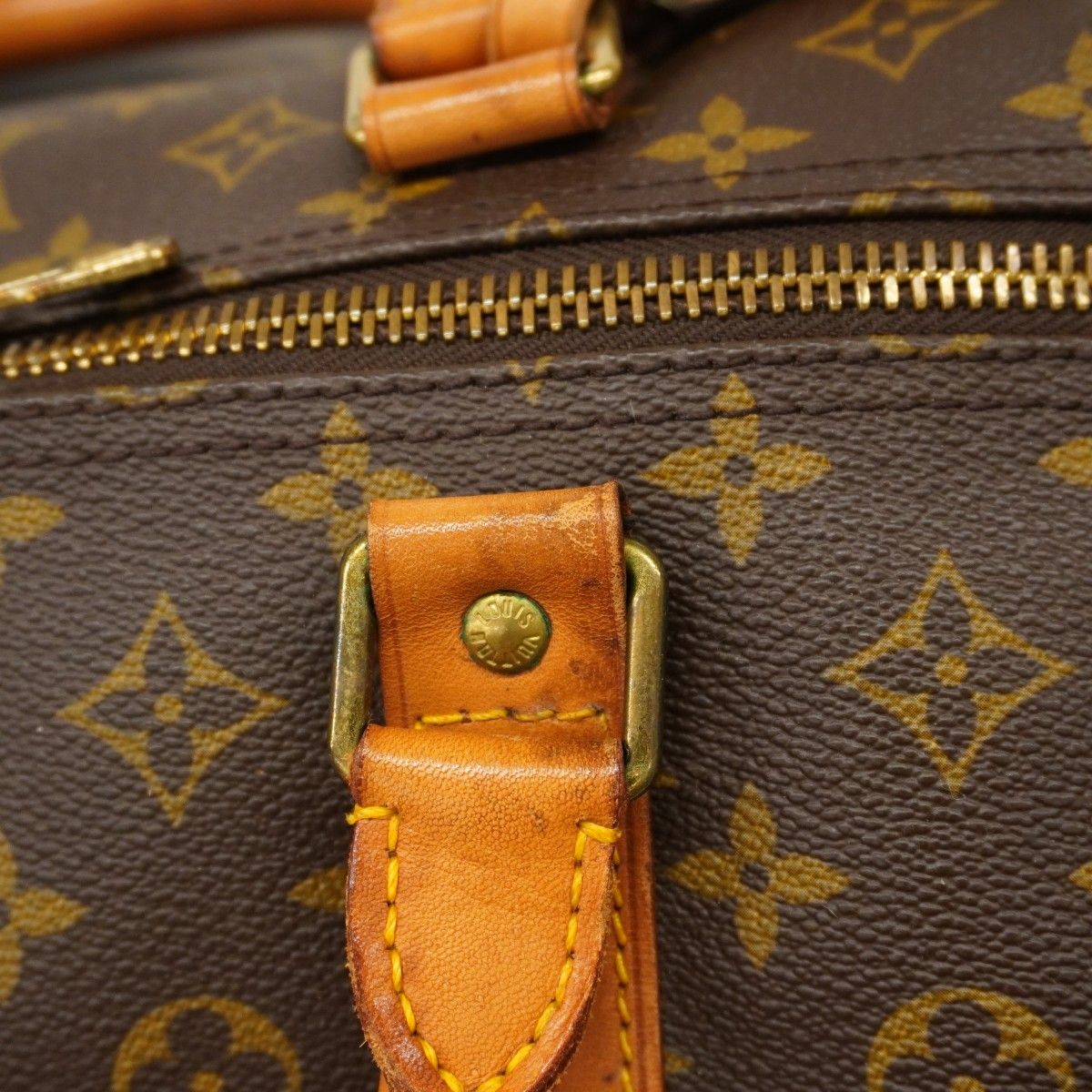 Louis Vuitton Boston Bag Monogram Keepall 60 Brown — view 8