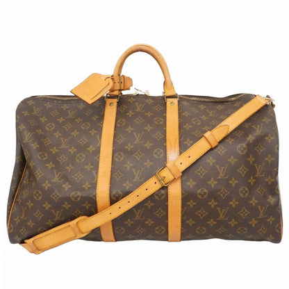 Louis Vuitton Boston Bag Monogram Keepall Bandouliere 55 Brown