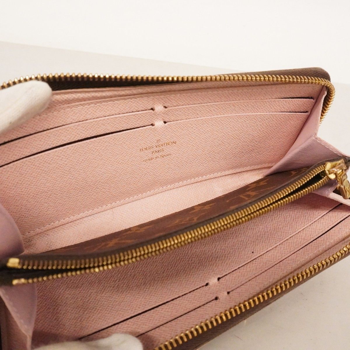 Louis Vuitton Wallet Monogram Portefeuille Clemence Rose Velours — view 3