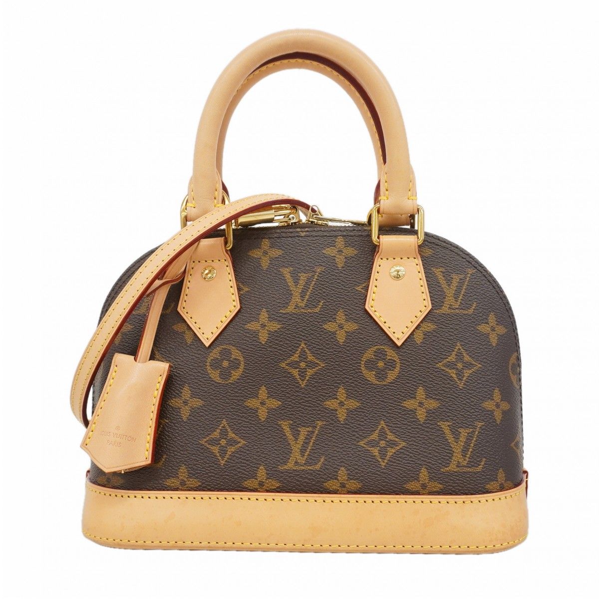 Louis Vuitton Handbag Monogram Alma BB Brown 2-Way Bag