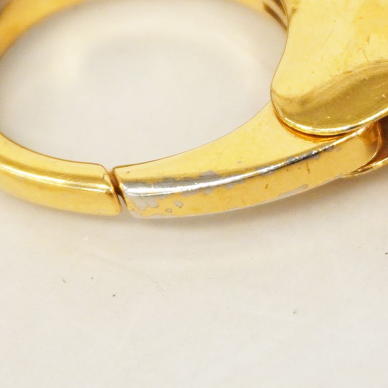 Louis Vuitton Key Holder Charm Fleur Monogram Gold Black Cles — view 4