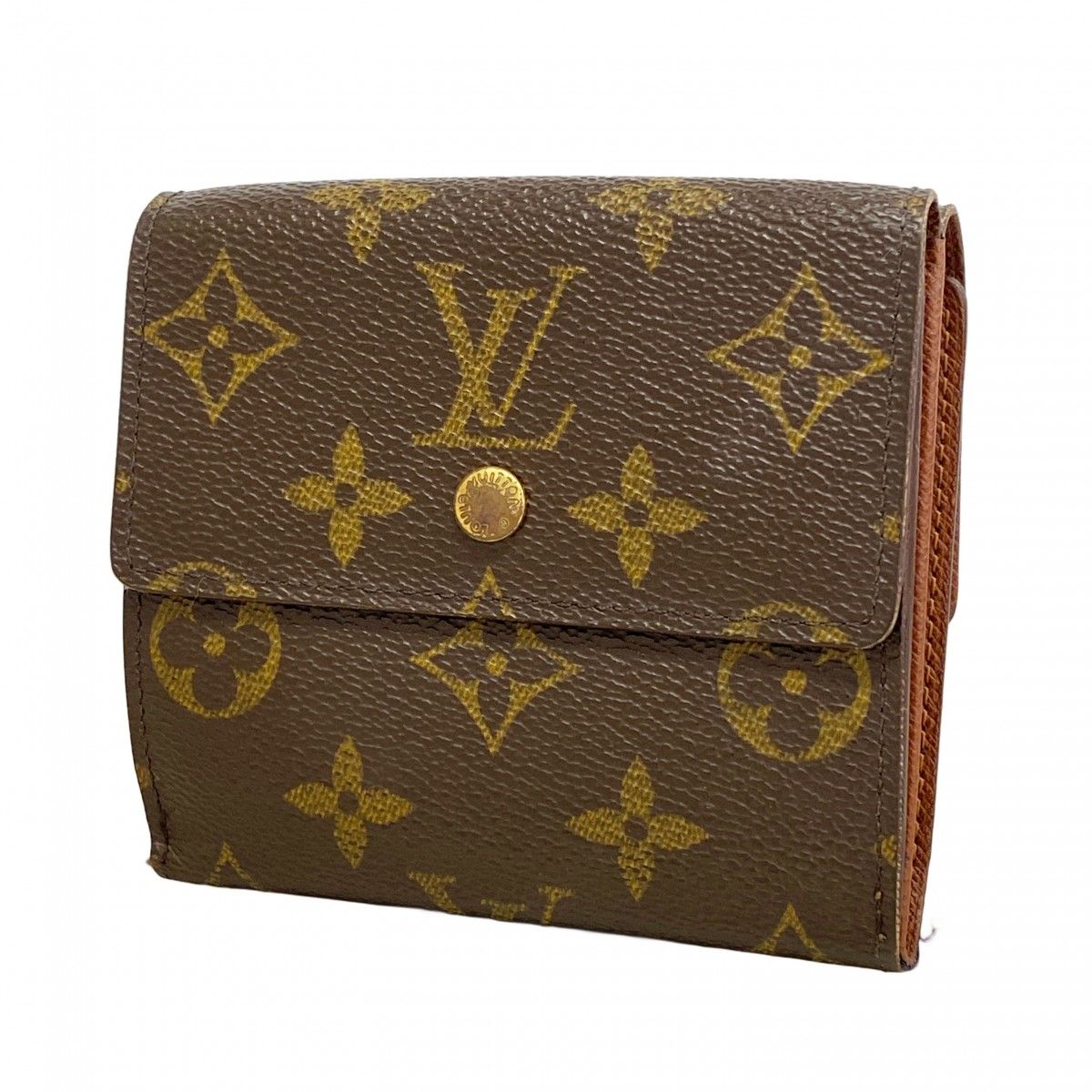 Louis Vuitton Trifold Wallet Monogram Portefeuille Elise Brown