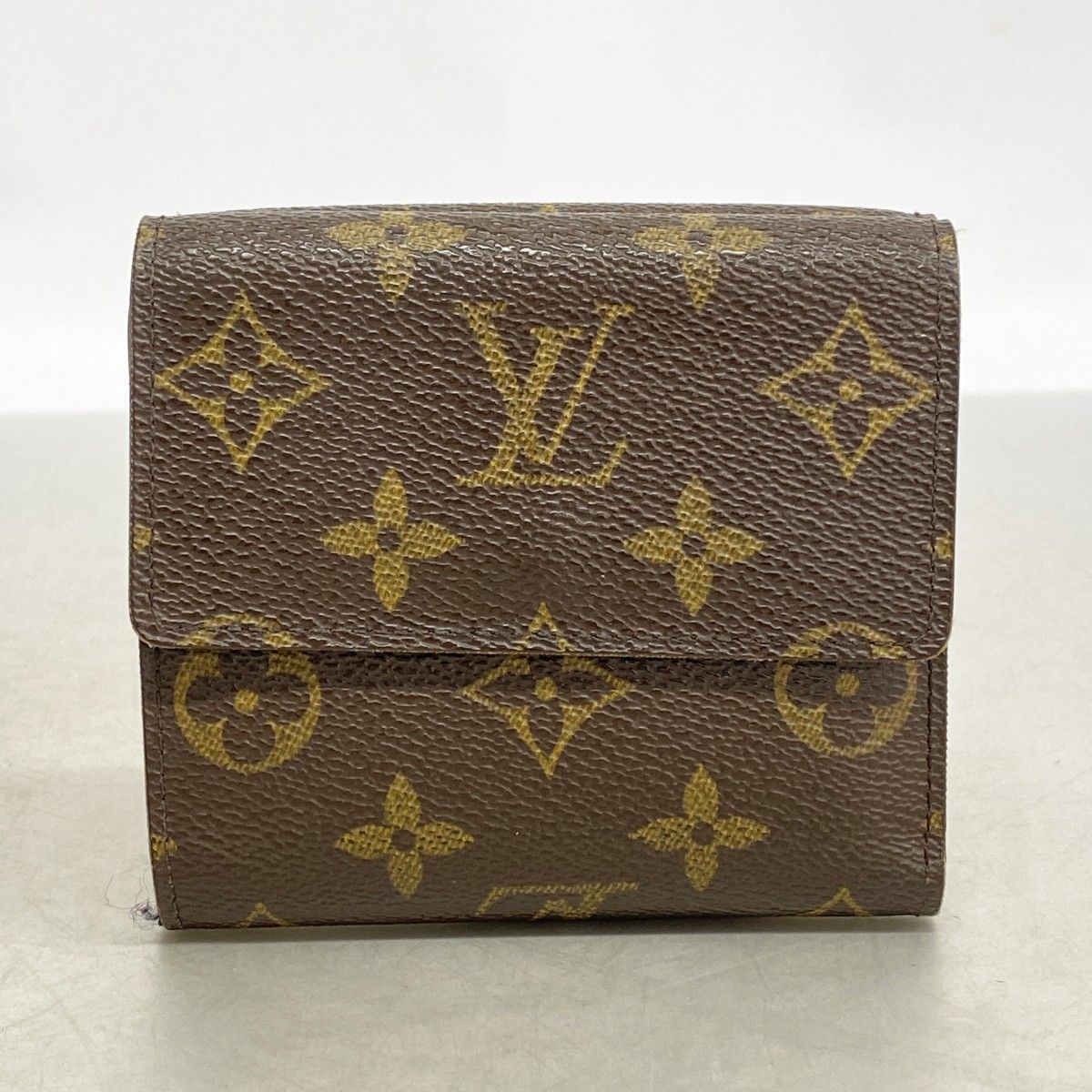 Louis Vuitton Trifold Wallet Monogram Portefeuille Elise Brown — view 8