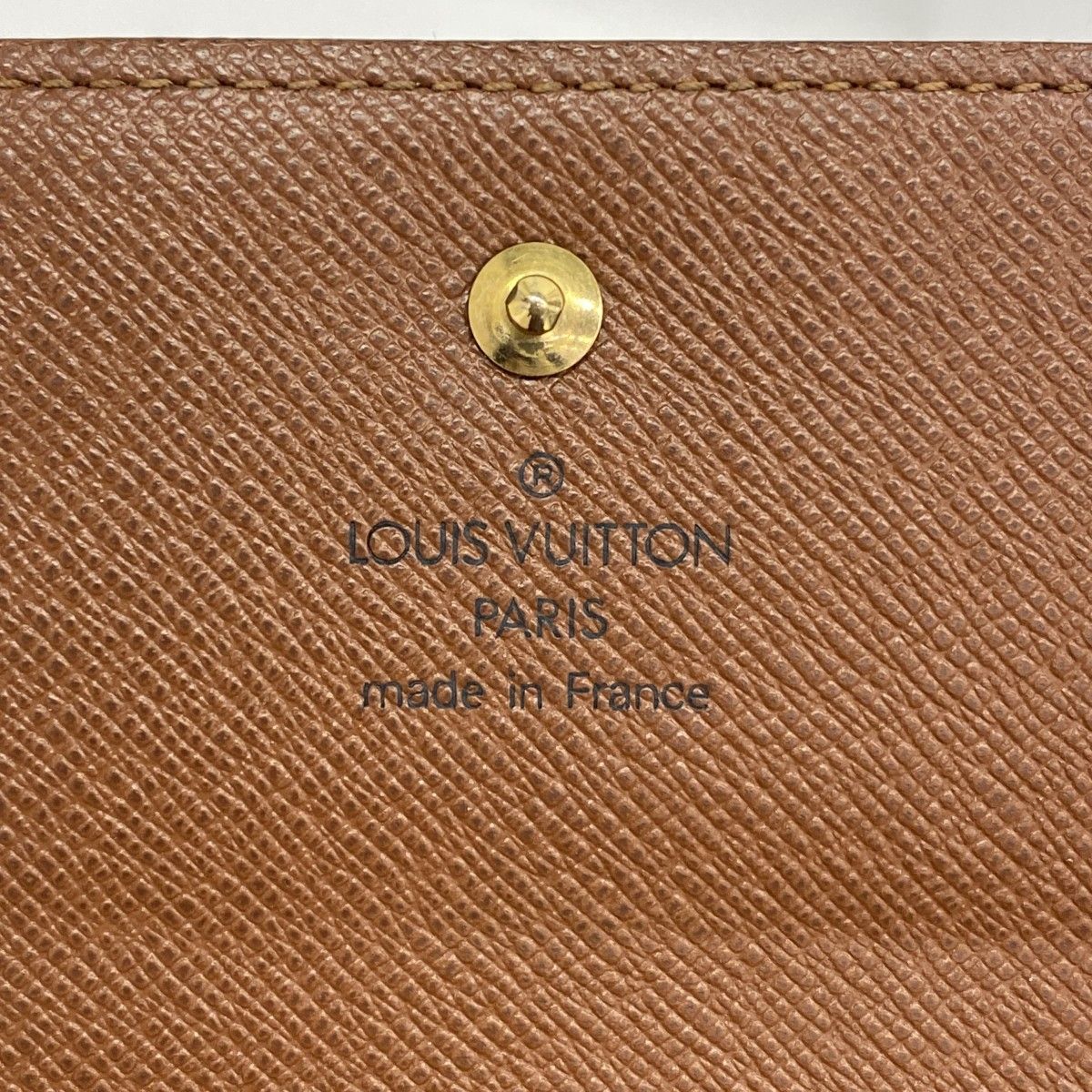 Louis Vuitton Trifold Wallet Monogram Portefeuille Elise Brown — view 4
