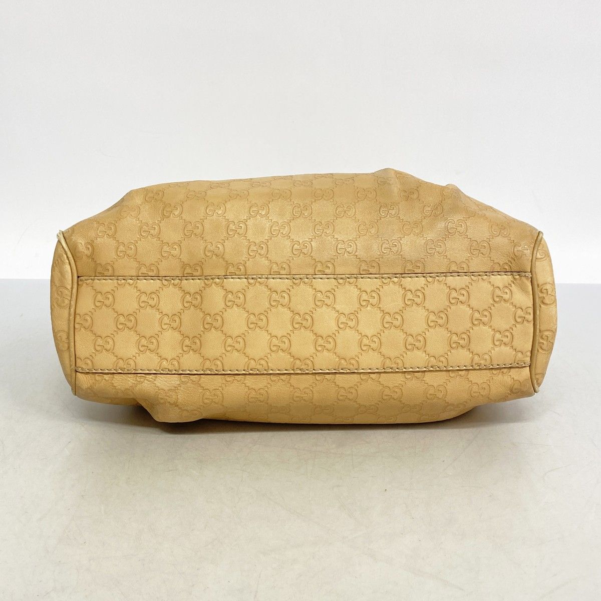Gucci Tote Guccissima Leather Beige Chien Pants Gold — view 3