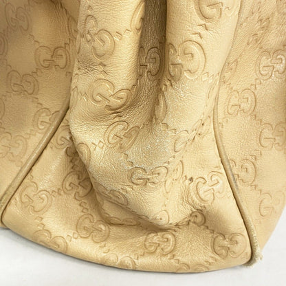 Gucci Tote Guccissima Leather Beige Chien Pants Gold — view 7