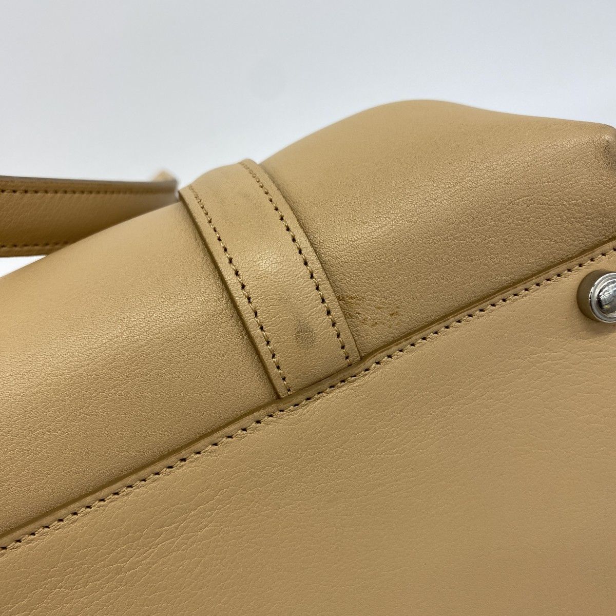 Cartier Tote Cabochon Leather Light Brown Silver — view 7