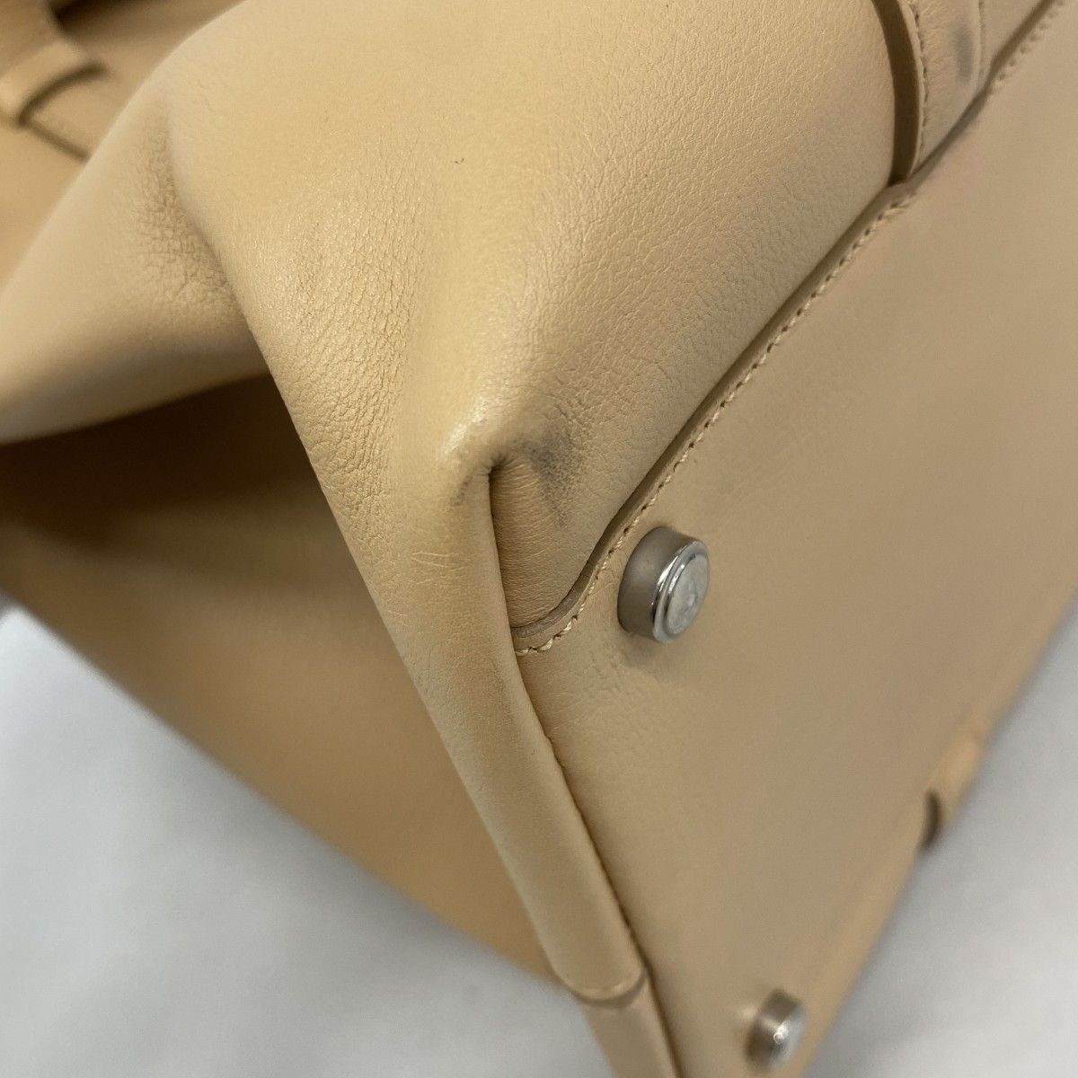 Cartier Tote Cabochon Leather Light Brown Silver — view 6