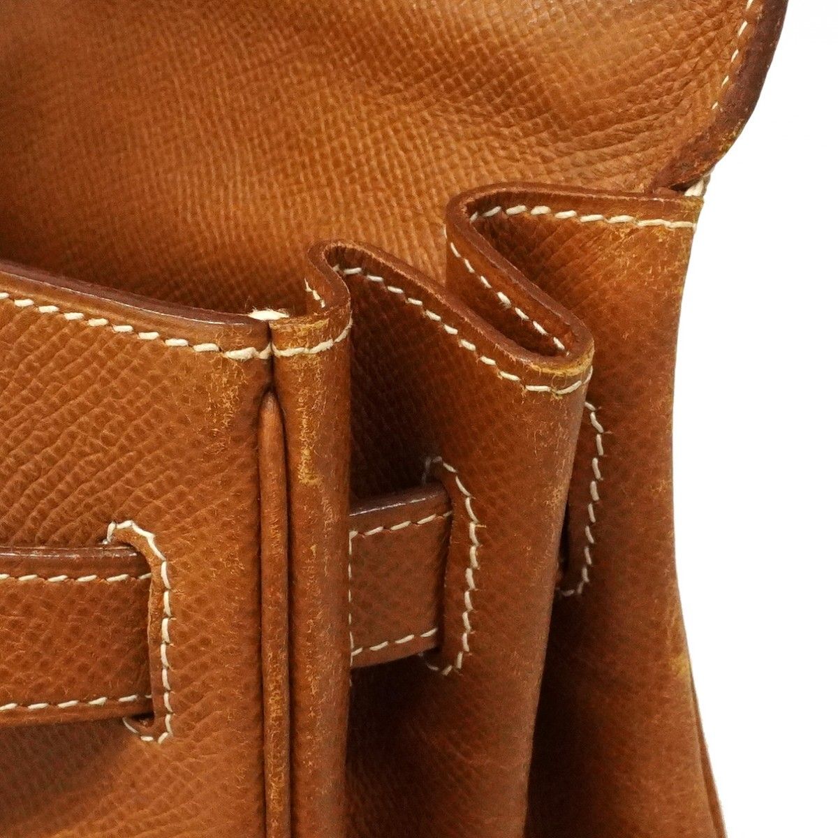 Hermes Handbag Kelly 32 Courchevel Gold 2-Way Bag — view 9